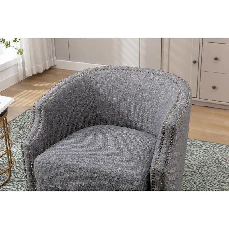 Fauteuil pivotant de salon, de haute qualité et durable, ambiance sobre