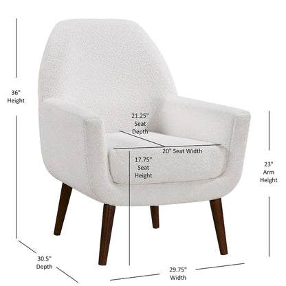 Fauteuil en tissu bouclé Pristina de Greyson Living