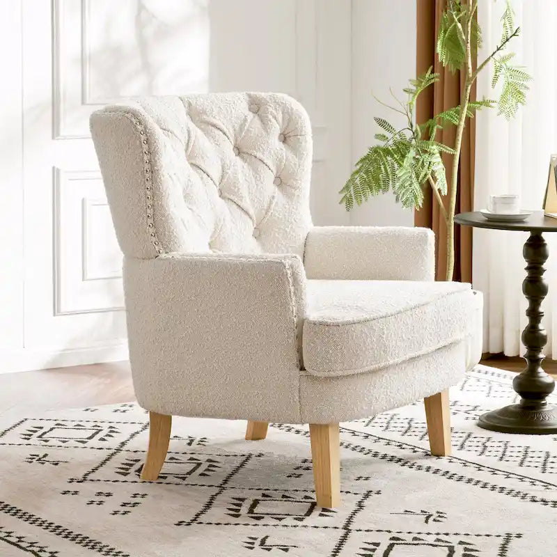 Fauteuil club Almond Boucle à clous décoratifs de Christopher Knight Home