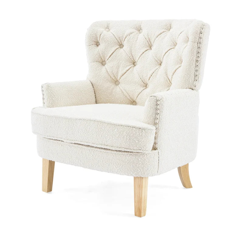 Fauteuil club Almond Boucle à clous décoratifs de Christopher Knight Home