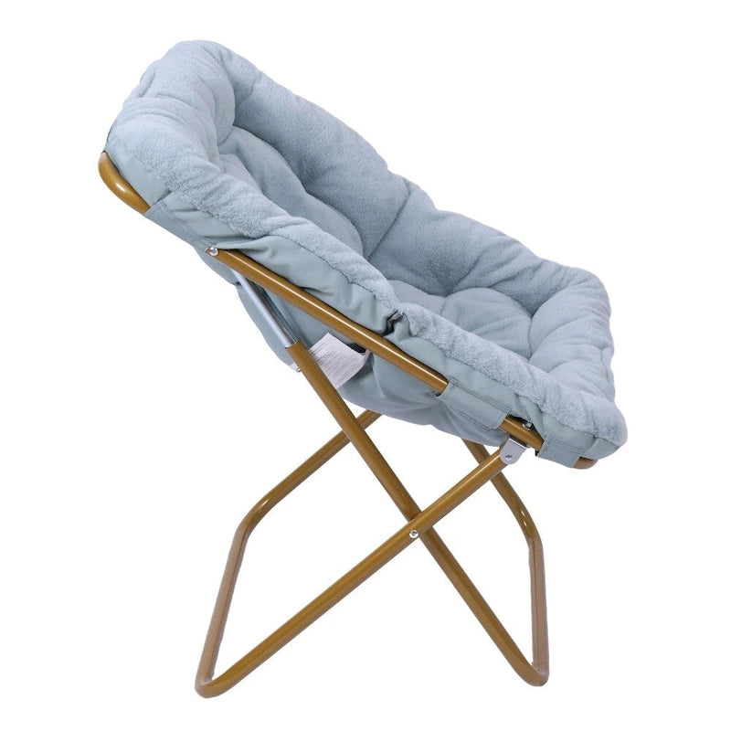 Fauteuil soucoupe pliant surdimensionné avec repose-pieds