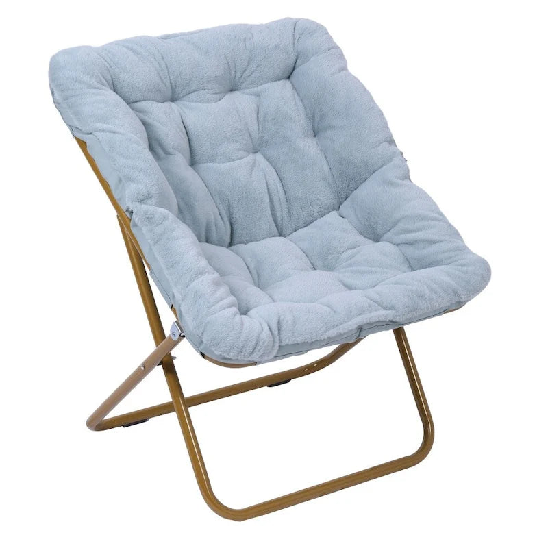 Fauteuil soucoupe pliant surdimensionné avec repose-pieds
