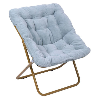 Fauteuil soucoupe pliant surdimensionné avec repose-pieds