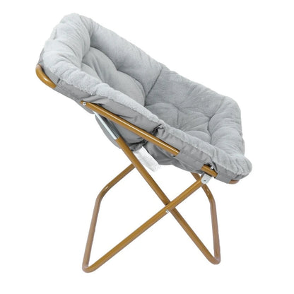 Fauteuil soucoupe pliant surdimensionné avec repose-pieds