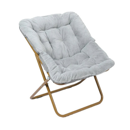 Fauteuil soucoupe pliant surdimensionné avec repose-pieds