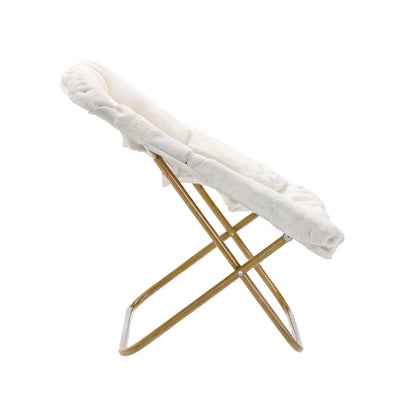 Fauteuil soucoupe pliant surdimensionné avec repose-pieds