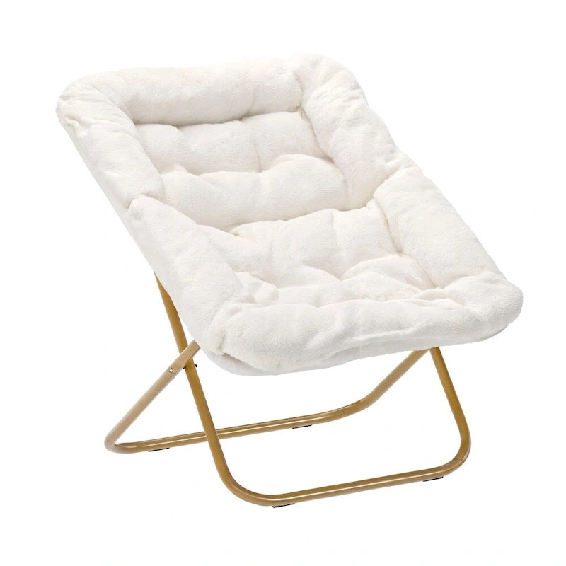 Fauteuil soucoupe pliant surdimensionné avec repose-pieds
