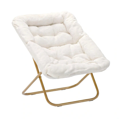 Fauteuil soucoupe pliant surdimensionné avec repose-pieds