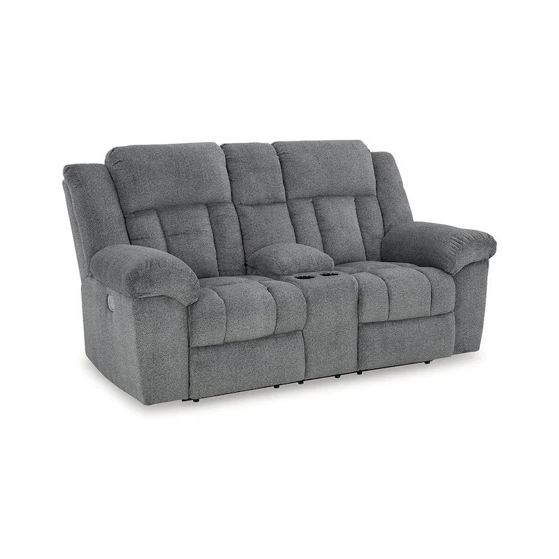 Canapé inclinable électrique deux places Signature Design by Ashley Tip-Off - 80 cm (L) x 42 cm (P) x 45 cm (H)