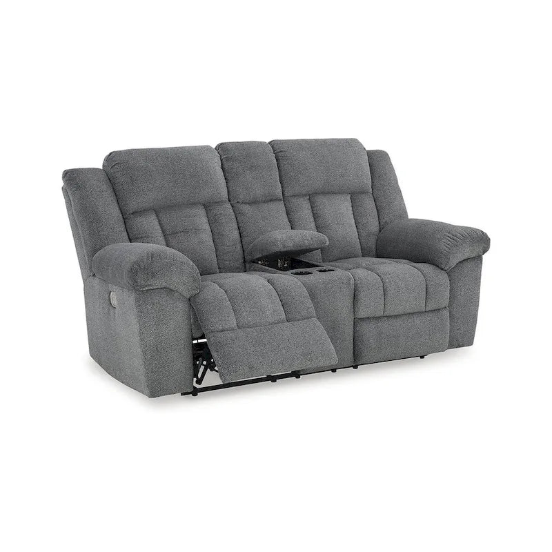 Canapé inclinable électrique deux places Signature Design by Ashley Tip-Off - 80 cm (L) x 42 cm (P) x 45 cm (H)