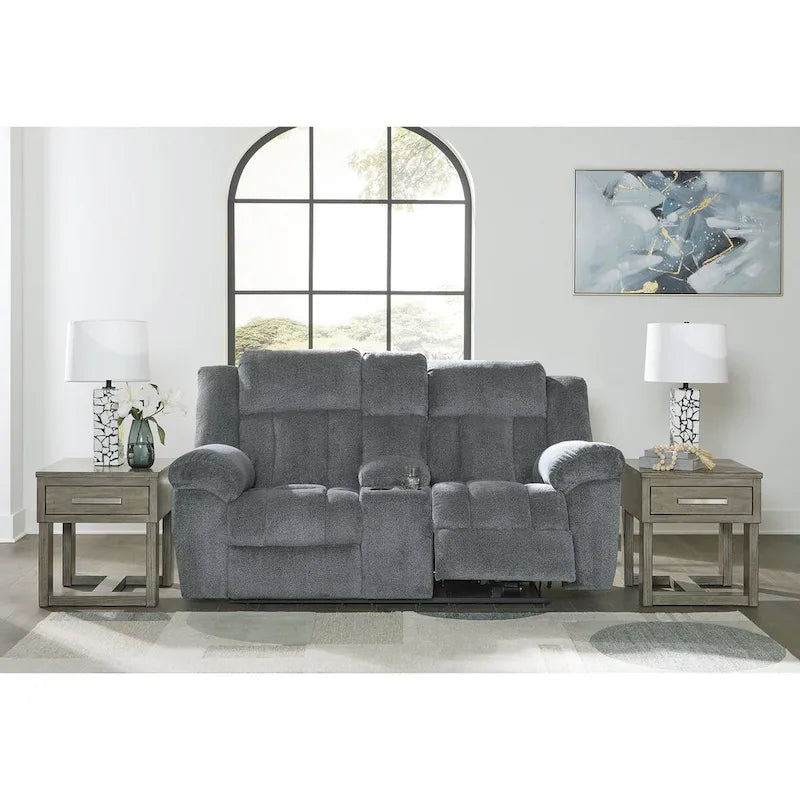 Canapé inclinable électrique deux places Signature Design by Ashley Tip-Off - 80 cm (L) x 42 cm (P) x 45 cm (H)