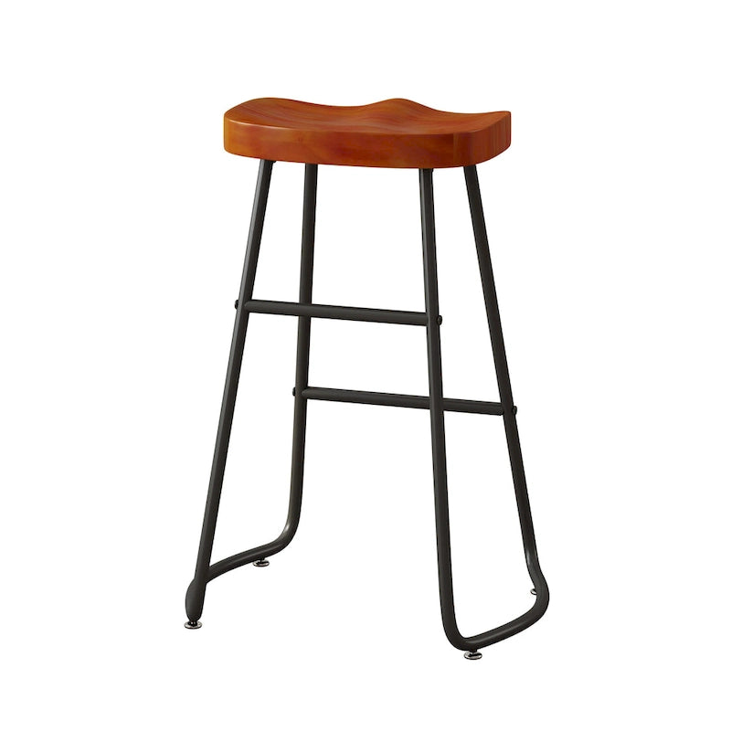 29,52 € Lot de 2 tabourets de bar élégants et minimalistes, hauteur comptoir, pour îlot de cuisine, café, bar, balcon.