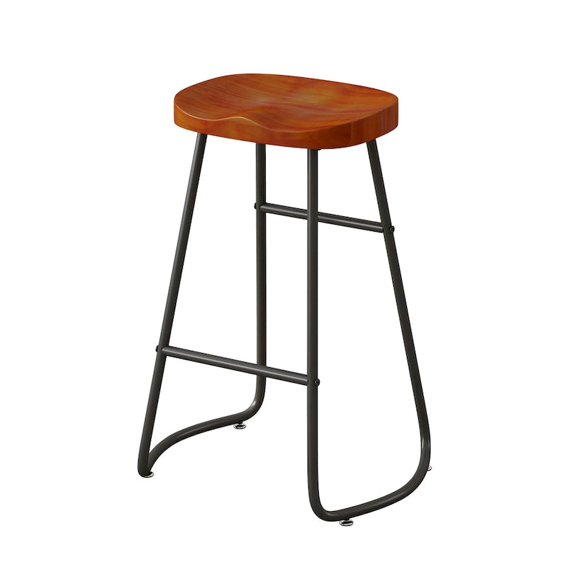 29,52 € Lot de 2 tabourets de bar élégants et minimalistes, hauteur comptoir, pour îlot de cuisine, café, bar, balcon.