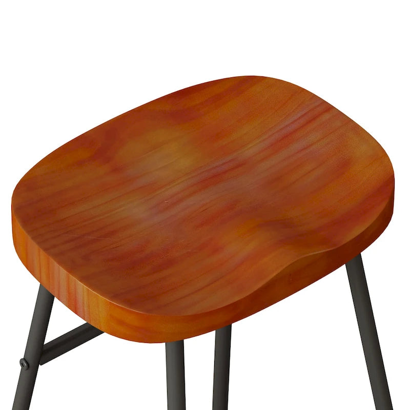 29,52 € Lot de 2 tabourets de bar élégants et minimalistes, hauteur comptoir, pour îlot de cuisine, café, bar, balcon.