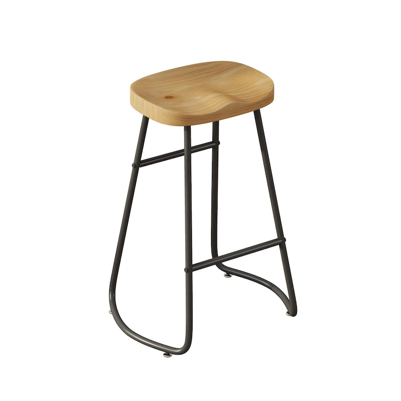29,52 € Lot de 2 tabourets de bar élégants et minimalistes, hauteur comptoir, pour îlot de cuisine, café, bar, balcon.