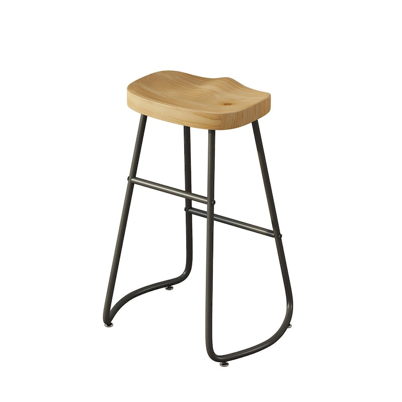 29,52 € Lot de 2 tabourets de bar élégants et minimalistes, hauteur comptoir, pour îlot de cuisine, café, bar, balcon.