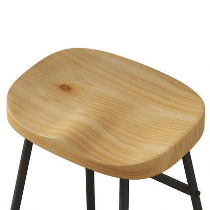 29,52 € Lot de 2 tabourets de bar élégants et minimalistes, hauteur comptoir, pour îlot de cuisine, café, bar, balcon.