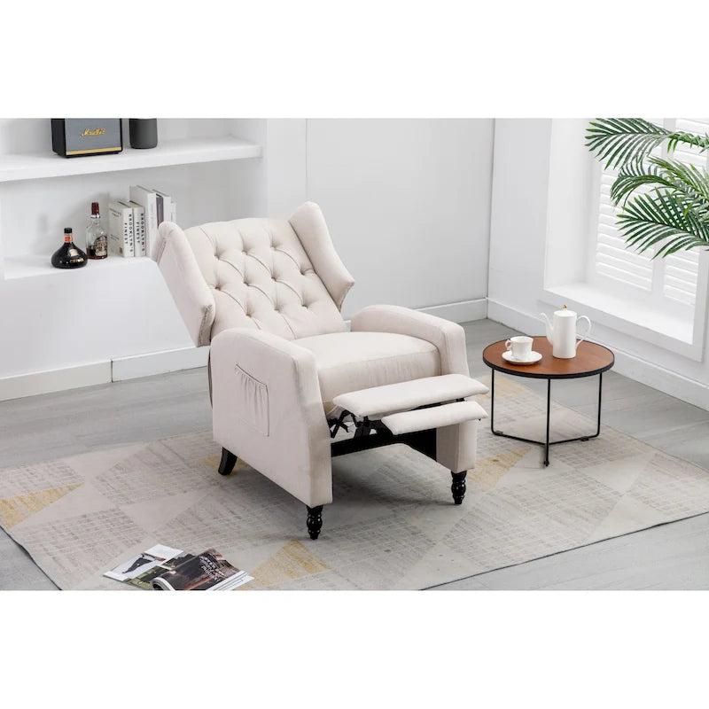 Fauteuil de détente moderne et confortable rembourré / Fauteuil inclinable pour salon