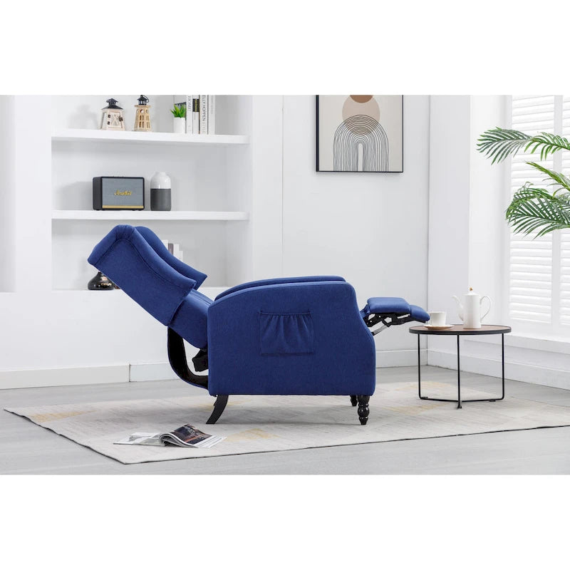 Fauteuil de détente moderne et confortable rembourré / Fauteuil inclinable pour salon