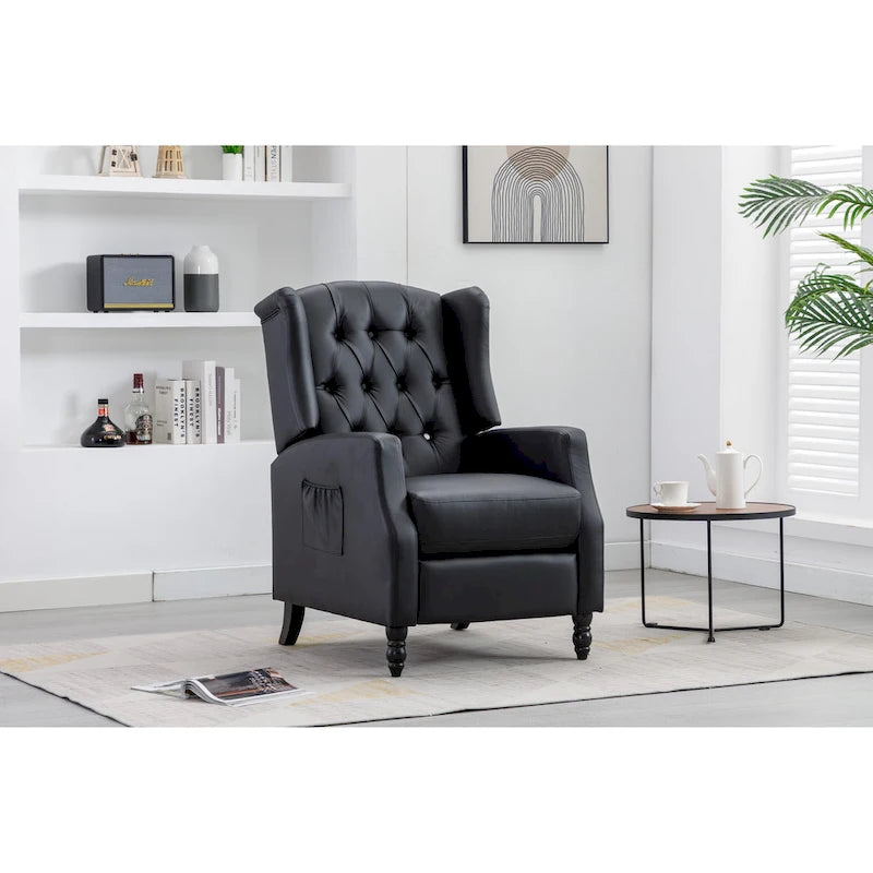 Fauteuil de détente moderne et confortable rembourré / Fauteuil inclinable pour salon