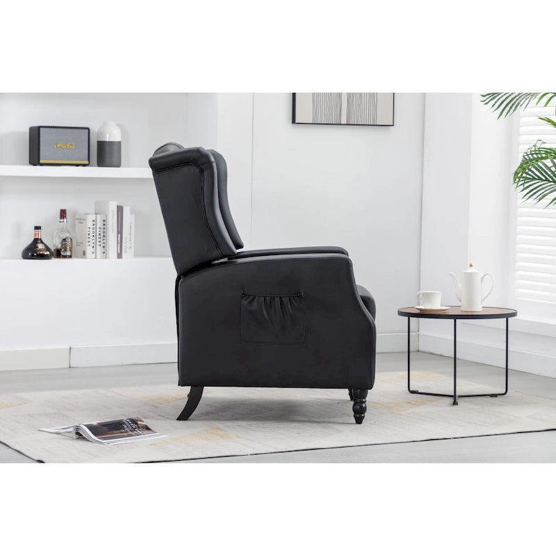 Fauteuil de détente moderne et confortable rembourré / Fauteuil inclinable pour salon