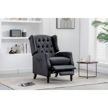 Fauteuil de détente moderne et confortable rembourré / Fauteuil inclinable pour salon