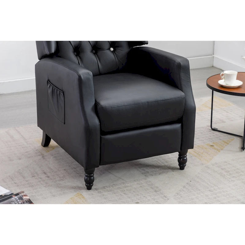 Fauteuil de détente moderne et confortable rembourré / Fauteuil inclinable pour salon