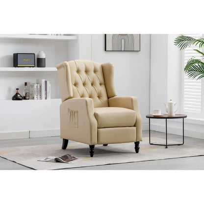 Fauteuil de détente moderne et confortable rembourré / Fauteuil inclinable pour salon