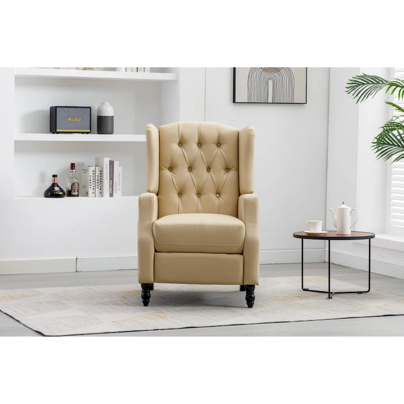 Fauteuil de détente moderne et confortable rembourré / Fauteuil inclinable pour salon
