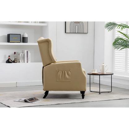 Fauteuil de détente moderne et confortable rembourré / Fauteuil inclinable pour salon