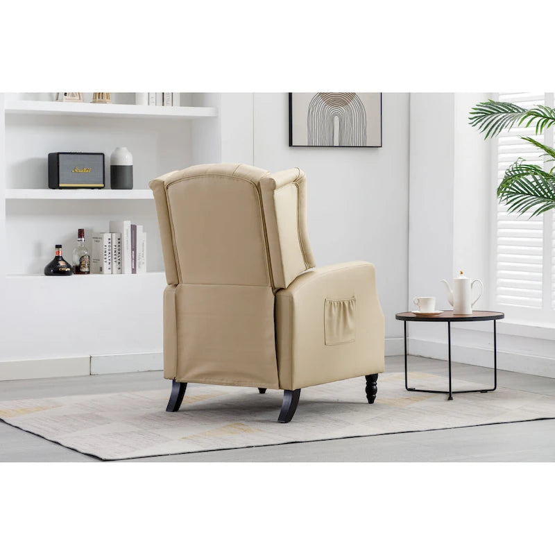 Fauteuil de détente moderne et confortable rembourré / Fauteuil inclinable pour salon