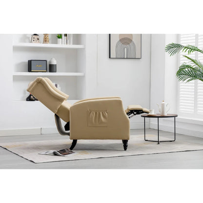 Fauteuil de détente moderne et confortable rembourré / Fauteuil inclinable pour salon
