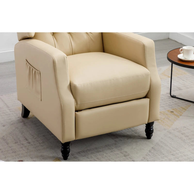 Fauteuil de détente moderne et confortable rembourré / Fauteuil inclinable pour salon
