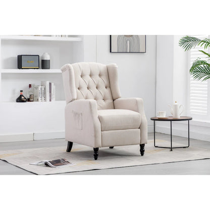 Fauteuil de détente moderne et confortable rembourré / Fauteuil inclinable pour salon