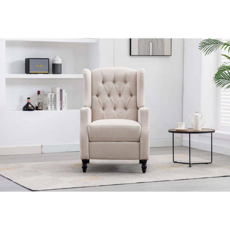 Fauteuil de détente moderne et confortable rembourré / Fauteuil inclinable pour salon