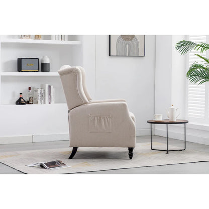 Fauteuil de détente moderne et confortable rembourré / Fauteuil inclinable pour salon