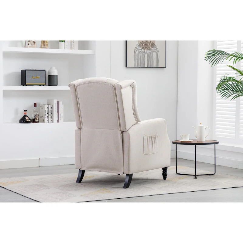 Fauteuil de détente moderne et confortable rembourré / Fauteuil inclinable pour salon