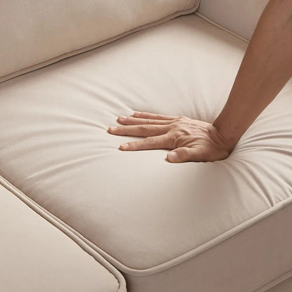 Fauteuil, fauteuil de salon une place avec pieds en bois, fauteuil d'appoint en velours capitonné