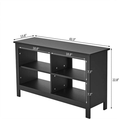 Meubles TV à 4 compartiments - 13,8 cm (P) x 43,3 cm (L) x 22,8 cm (H)