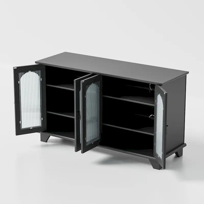 Meuble TV avec rangement pour téléviseurs jusqu'à 45 pouces - 45 x 26 x 16 pouces