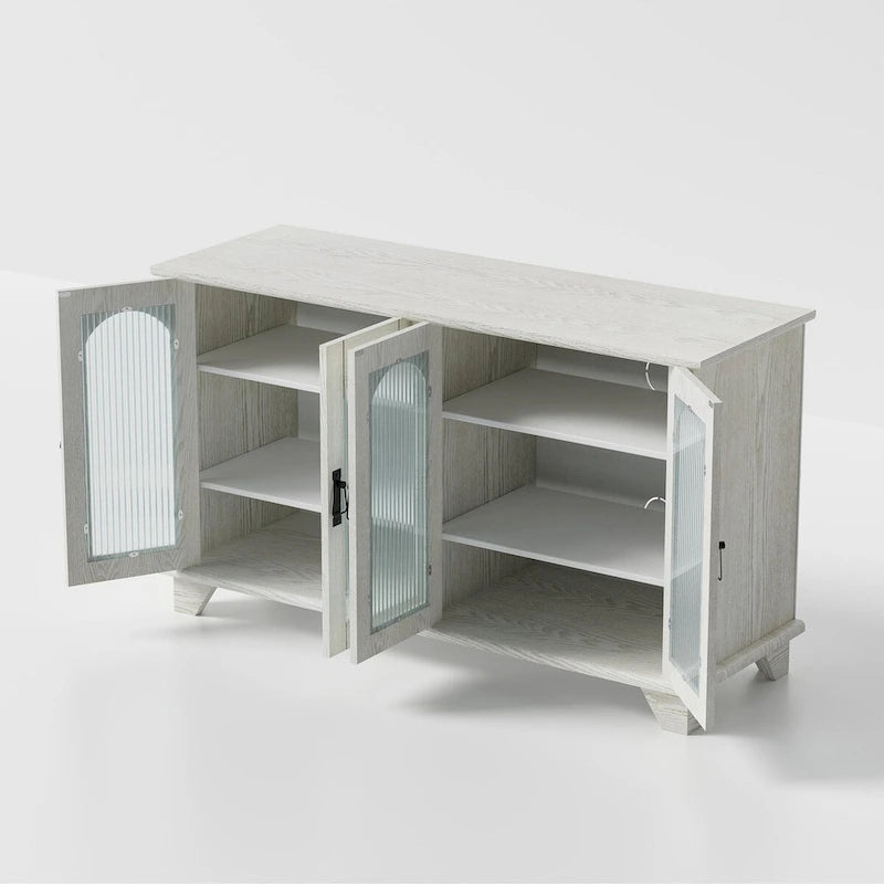 Meuble TV avec rangement pour téléviseurs jusqu'à 45 pouces - 45 x 26 x 16 pouces