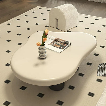 Table basse moderne en forme de nuage pour salon, 48,43 cm, table basse à 4 pieds - 48,4