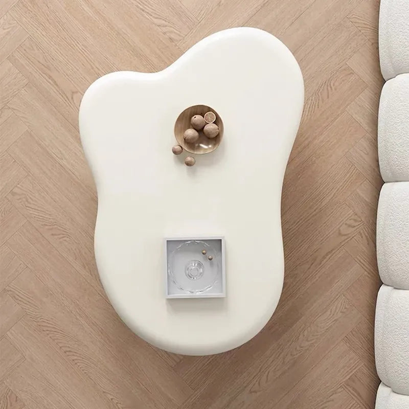 Table basse moderne en forme de nuage pour salon, 48,43 cm, table basse à 4 pieds - 48,4
