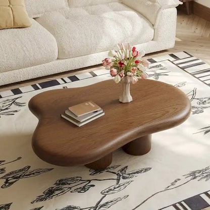 Table basse moderne en forme de nuage pour salon, 48,43 cm, table basse à 4 pieds - 48,4