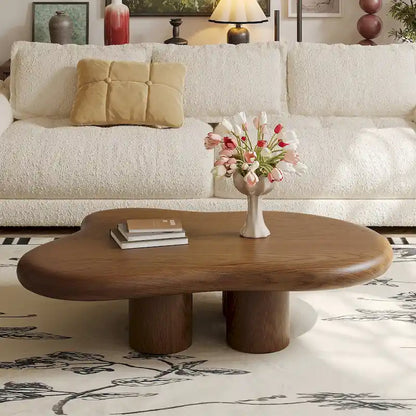 Table basse moderne en forme de nuage pour salon, 48,43 cm, table basse à 4 pieds - 48,4