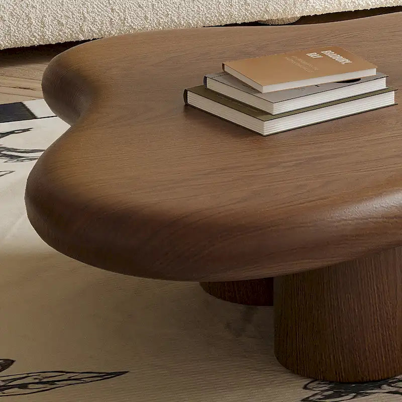 Table basse moderne en forme de nuage pour salon, 48,43 cm, table basse à 4 pieds - 48,4