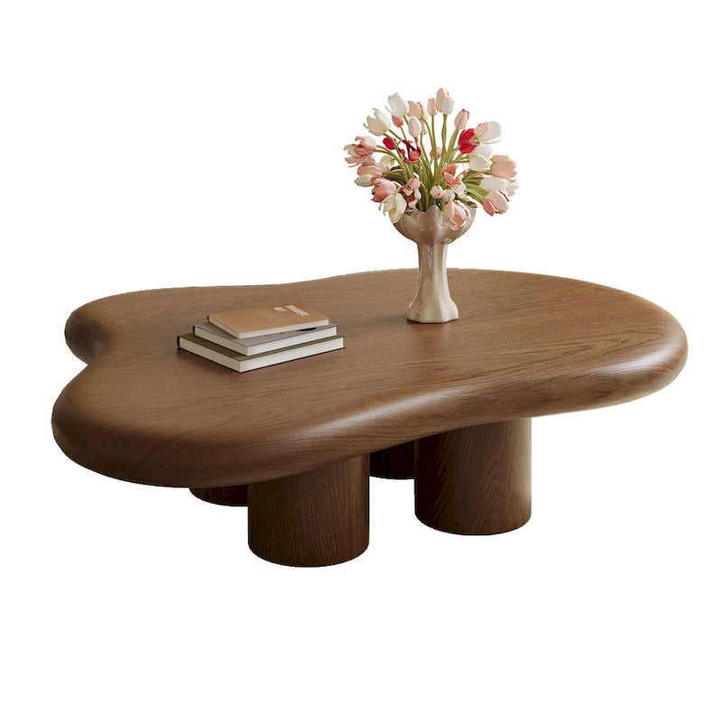 Table basse moderne en forme de nuage pour salon, 48,43 cm, table basse à 4 pieds - 48,4