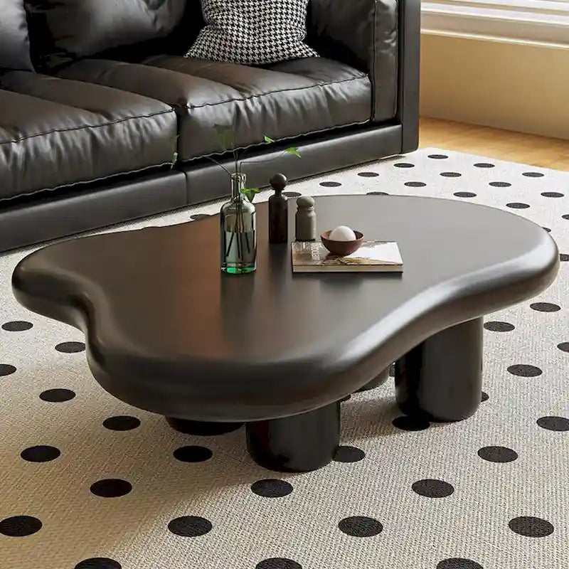 Table basse moderne en forme de nuage pour salon, 48,43 cm, table basse à 4 pieds - 48,4