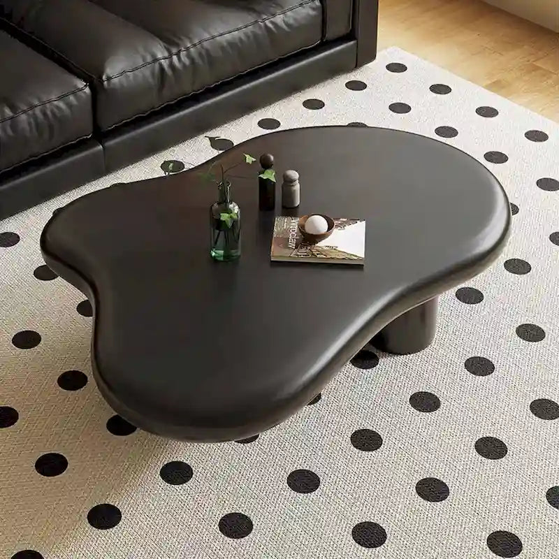Table basse moderne en forme de nuage pour salon, 48,43 cm, table basse à 4 pieds - 48,4