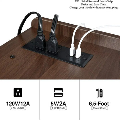 Support pour platine vinyle avec éclairage LED - 14,2 cm (P) x 32,5 cm (L) x 27,2 cm (H)